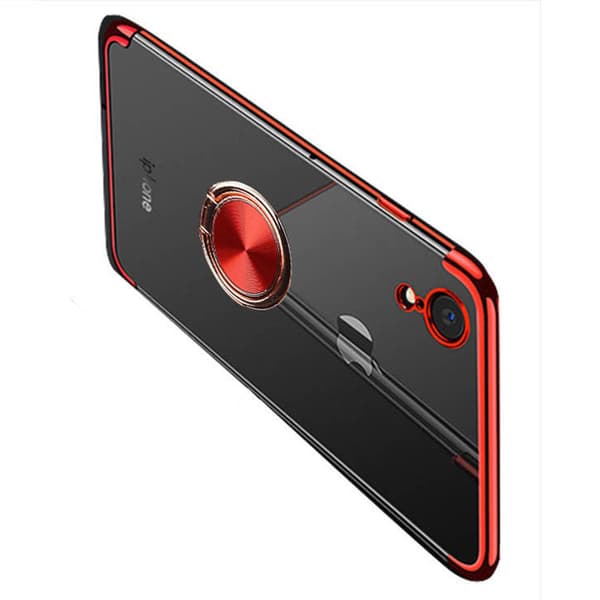 iPhone XR - Robust Silikonskal med Ringhållare (FLOVEME)