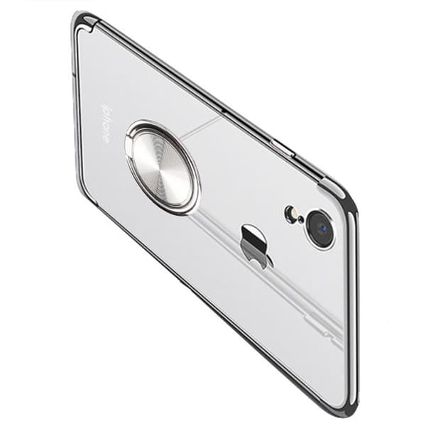iPhone XR - Robust Silikonskal med Ringhållare (FLOVEME)