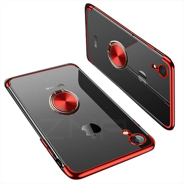 iPhone XR - Praktiskt Silikonskal med Ringhållare (FLOVEME)