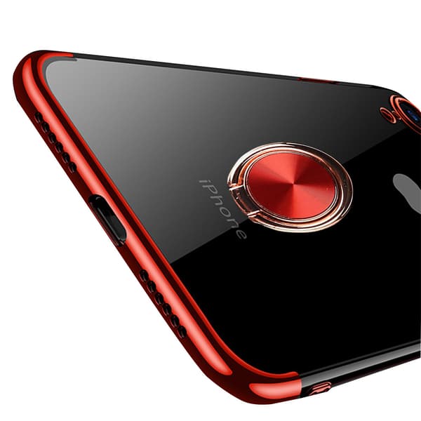 iPhone XR - Praktiskt Silikonskal med Ringhållare (FLOVEME)