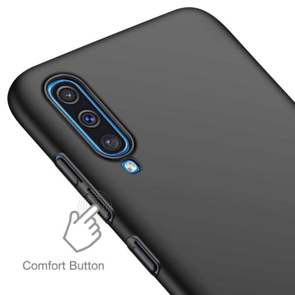 Samsung A70 Ultratunt Mattsvart Skal Basic V2