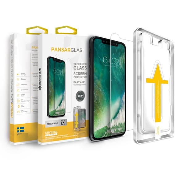 CoveredGear Easy App Härdat Glas Skärmskydd till iPhone Xs Max / 11 Pro Max