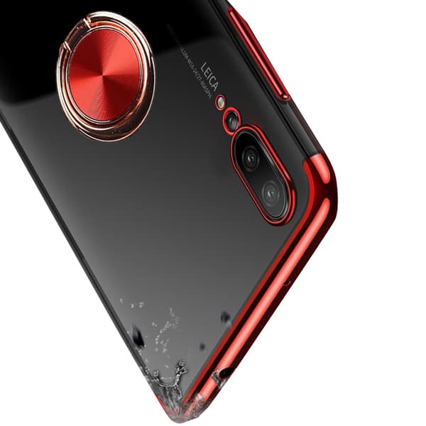 Exklusivt Silikonskal Ringhållare FLOVEME - Huawei P20