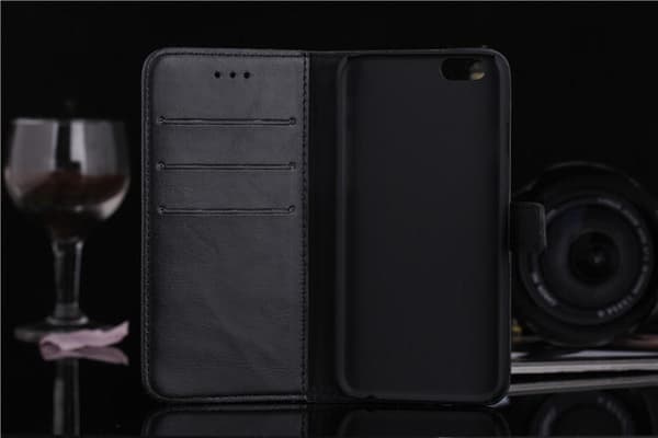 iPhone 6 / 6s Retro Plånboksfodral / Fodral - Svart