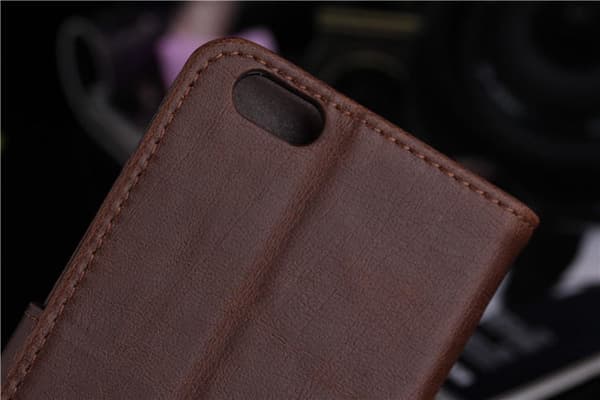 iPhone 6 / 6s Retro Plånboksfodral / Fodral - Mörkbrun