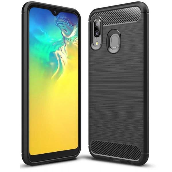 Samsung A20e Stöttåligt Skal SlimCarbon