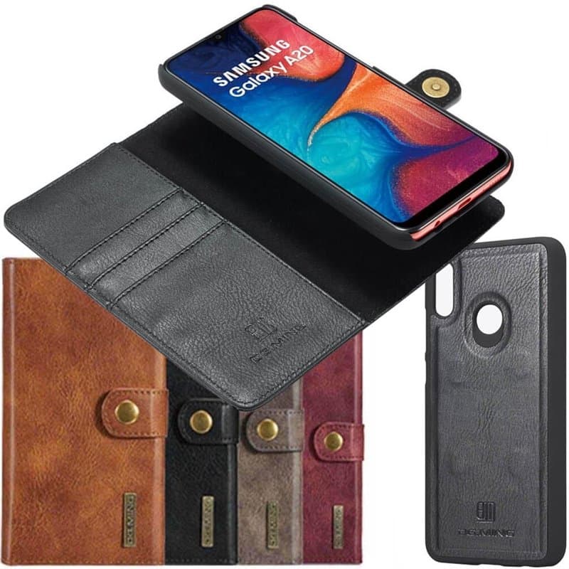 Mobilplånbok DG-Ming 2i1 Samsung Galaxy A30 (SM-A305F) : Färg - Brun