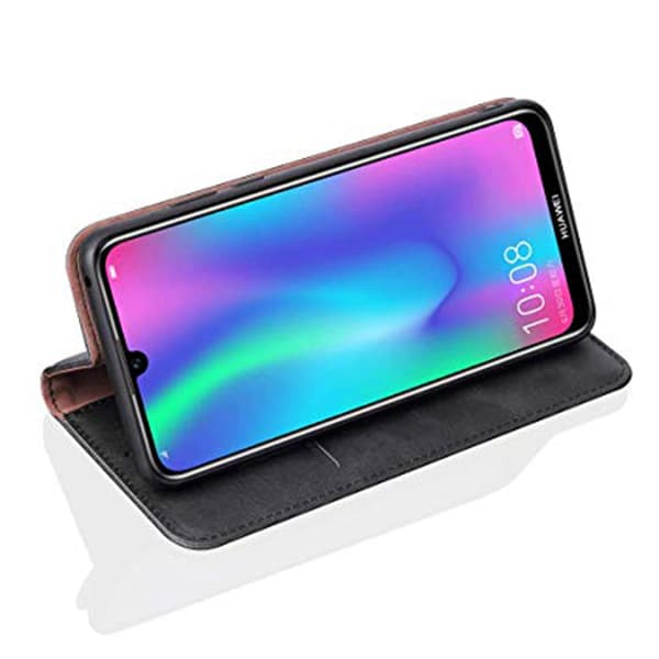 Huawei Y6 2019 - Exklusivt Slittåligt Plånboksfodral LEMAN