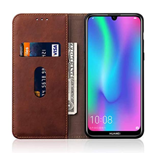 Huawei Y6 2019 - Exklusivt Slittåligt Plånboksfodral LEMAN
