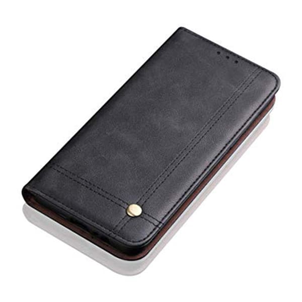Huawei Y6 2019 - LEMAN Plånboksfodral Svart Svart