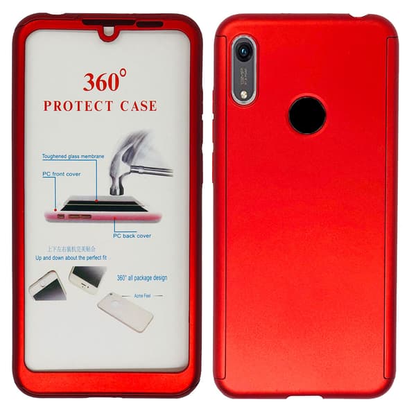 Huawei Y6 2019 - Skyddande Dubbelsidigt Skal FLOVEME