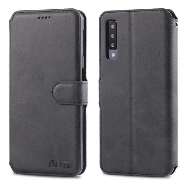 Stilsäkert Plånboksfodral (AZNS) - Samsung Galaxy A70 Svart
