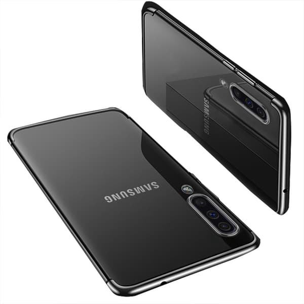 Silikonskal - Samsung Galaxy A70 Svart Svart