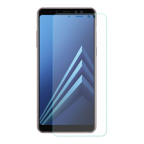 iCoverCase | Samsung Galaxy A8 2018 | 2- Pakke Skjermebeskytter | Herdet Glass