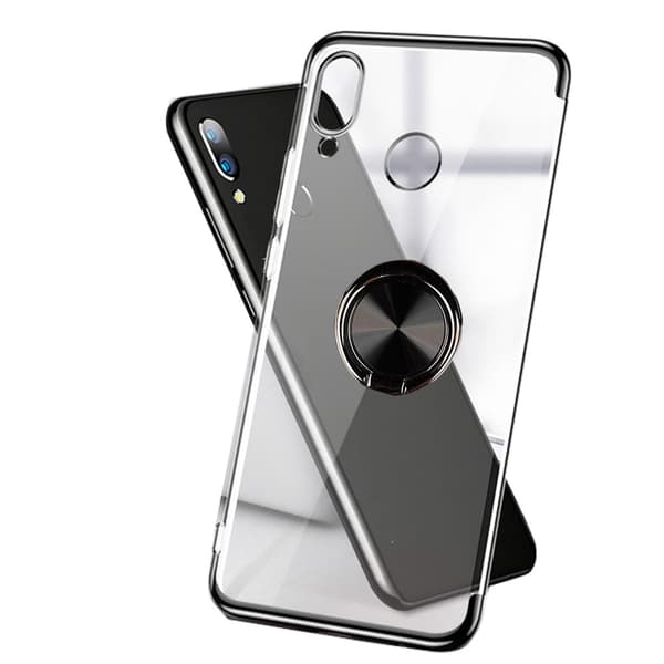 Exklusivt Silikonskal med Ringhållare - Huawei P Smart 2019