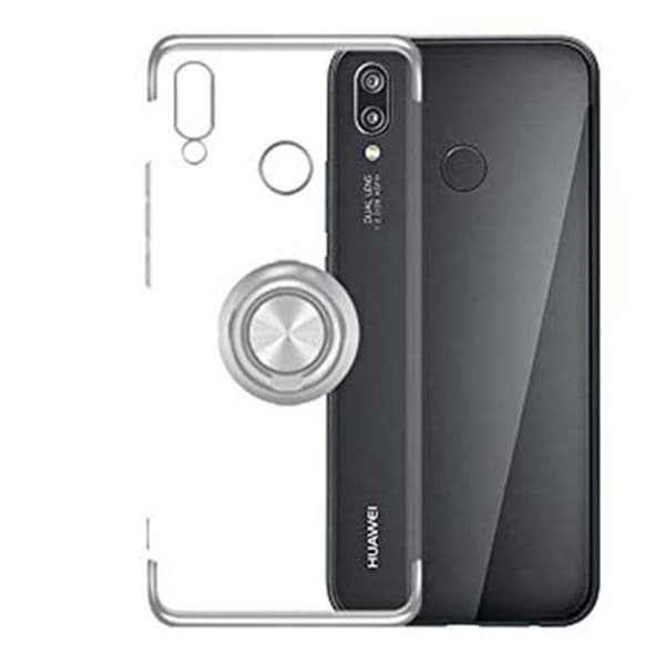 Exklusivt Silikonskal med Ringhållare - Huawei P Smart 2019