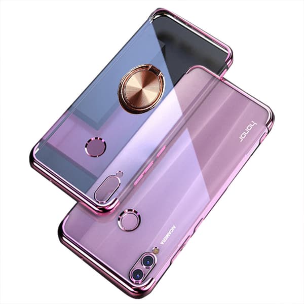 Exklusivt Silikonskal med Ringhållare - Huawei P Smart 2019