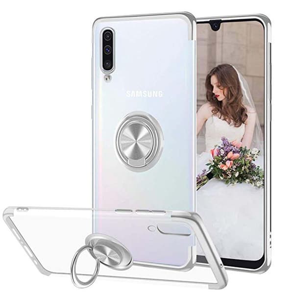 Elegant Silikonskal med Ringhållare Floveme - Samsung Galaxy A70