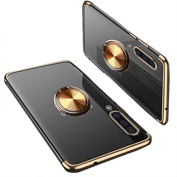 Elegant Silikonskal med Ringhållare Floveme - Samsung Galaxy A70