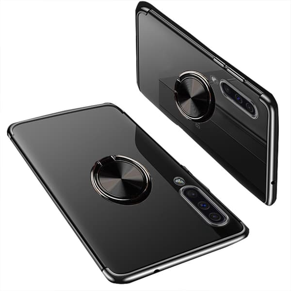 Elegant Silikonskal med Ringhållare Floveme - Samsung Galaxy A70