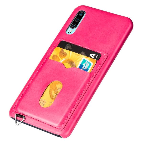 Huawei P30 - Genomtänkt Smart Skal med Kortfack