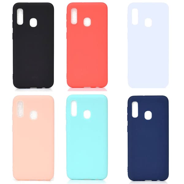 Skyddande Mattbehandlat Silikonskal - Samsung Galaxy A20E
