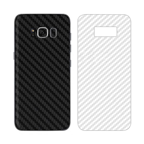 Samsung Galaxy S8 -hiilikuitu ihon suojaava muovi selkä