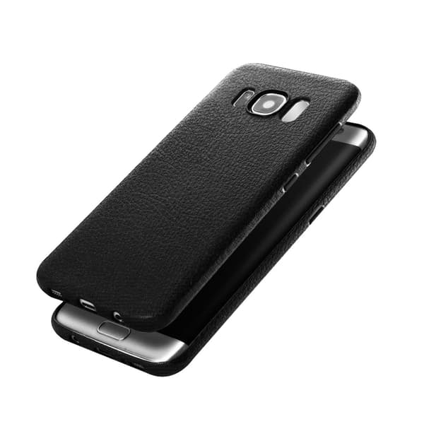 Samsung Galaxy S8 Plus Mobilskal Svart Läder Skinn