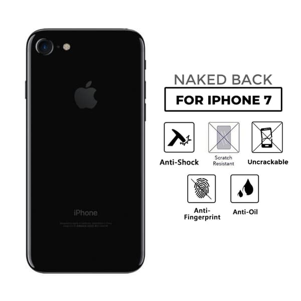 iPhone 7 Genomskinlig Skin Skyddsplast Baksida
