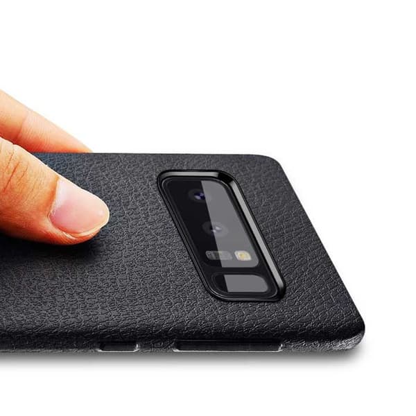 Samsung Galaxy Note 8 Mobilskal Svart Läder Skinn