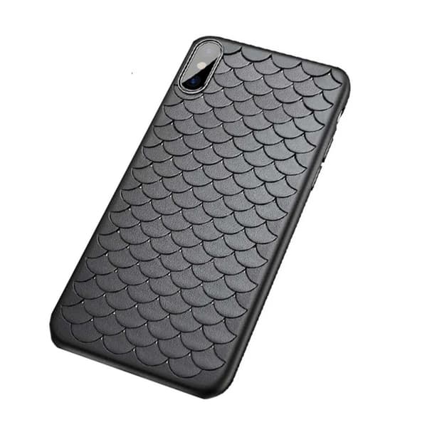 iPhone XS Mobile Shell Braided Black Leather Leather
