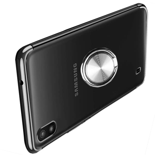 Samsung Galaxy A10 - Praktiskt Silikonskal med Ringhållare