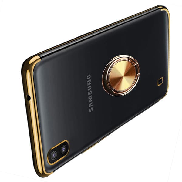 Samsung Galaxy A10 - Praktiskt Silikonskal med Ringhållare