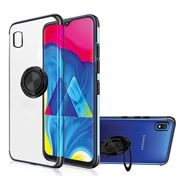 Samsung Galaxy A10 - Praktiskt Silikonskal med Ringhållare
