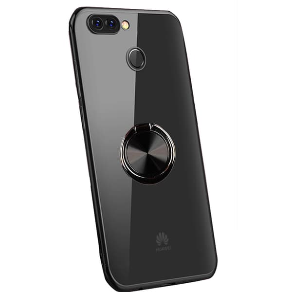Huawei P Smart 2018 - Effektfullt Silikonskal med Ringhållare