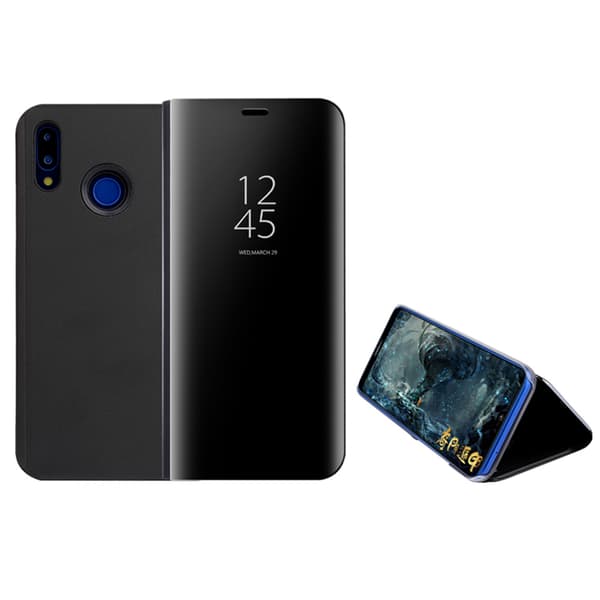 Huawei P20 Lite - Genomtänkt Smartfodral från Leman Svart