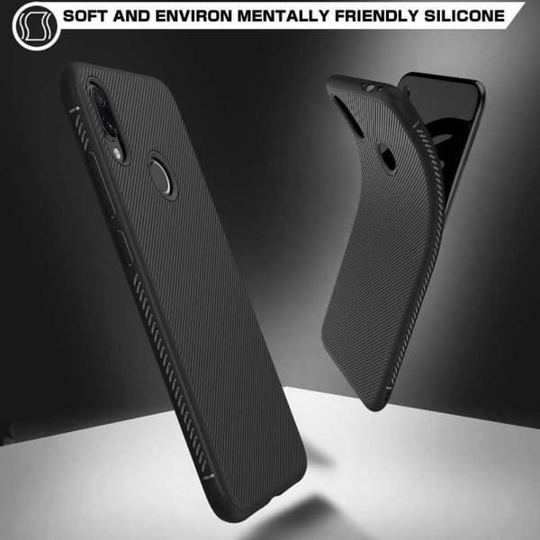 Xiaomi Redmi Note 7 Stöttåligt Skal FullCarbon V3