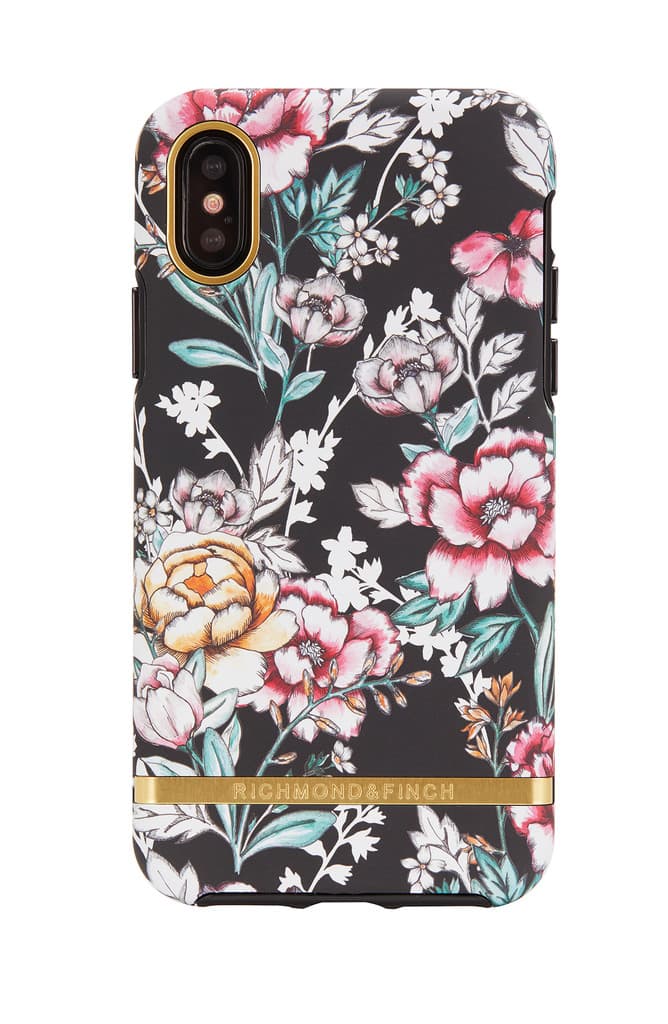 Richmond & Finch case to IPhone X - Black Floral