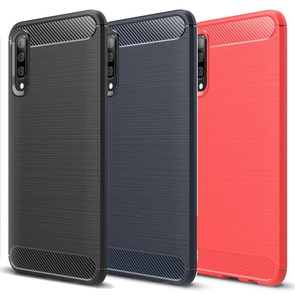 Stöttåligt Armor Carbon TPU-skal Samsung A70