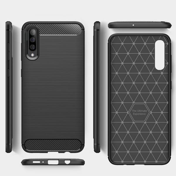 Stöttåligt Armor Carbon TPU-skal Samsung A70