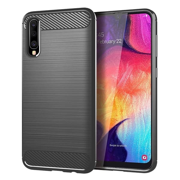 Stöttåligt Armor Carbon TPU-skal Samsung A70