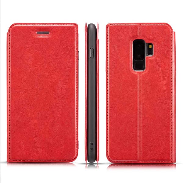 Samsung Galaxy S9 - Plånboksfodral Röd Röd