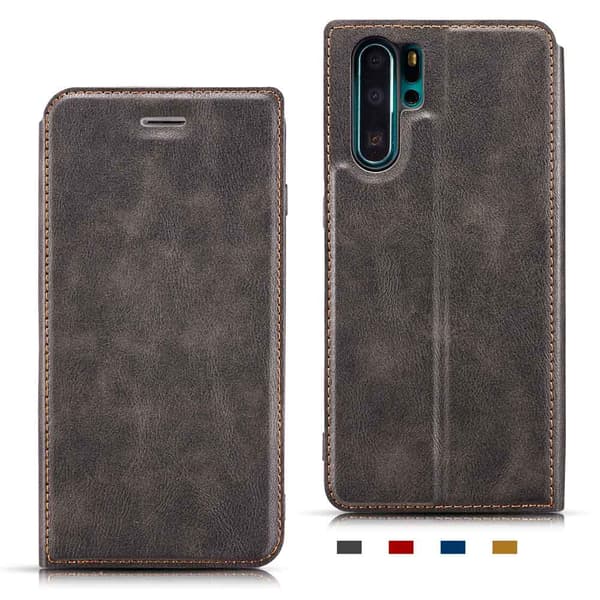 Plånboksfodral Vintage - Huawei P30 Pro Svart