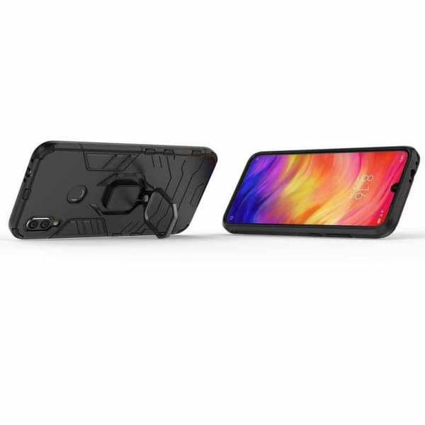 Xiaomi Redmi Note 7 Stöttåligt Skal med Ringhållare ThinArmor