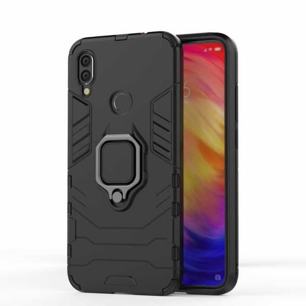 Xiaomi Redmi Note 7 Stöttåligt Skal med Ringhållare ThinArmor
