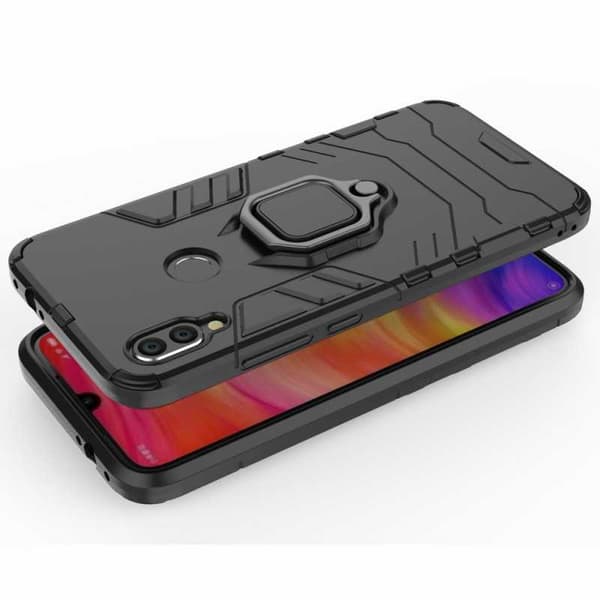 Xiaomi Redmi Note 7 Stöttåligt Skal med Ringhållare ThinArmor