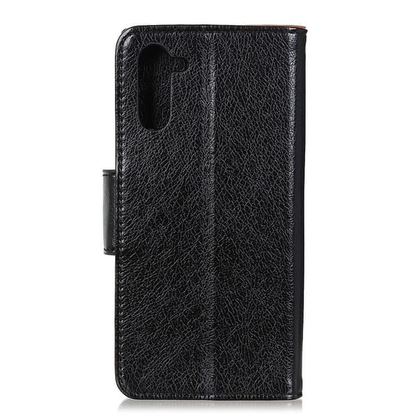Samsung Galaxy Note 10 Lommebok-deksel Teksturert Split - Svart