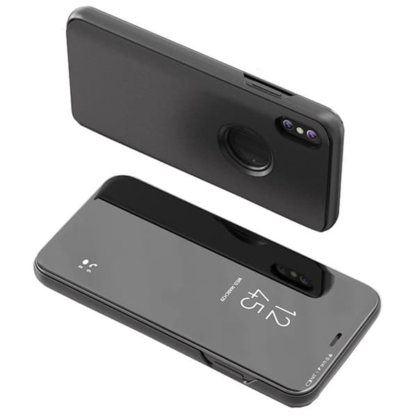 iPhone XR - Kraftfullt Smart LEMAN Fodral Svart Svart