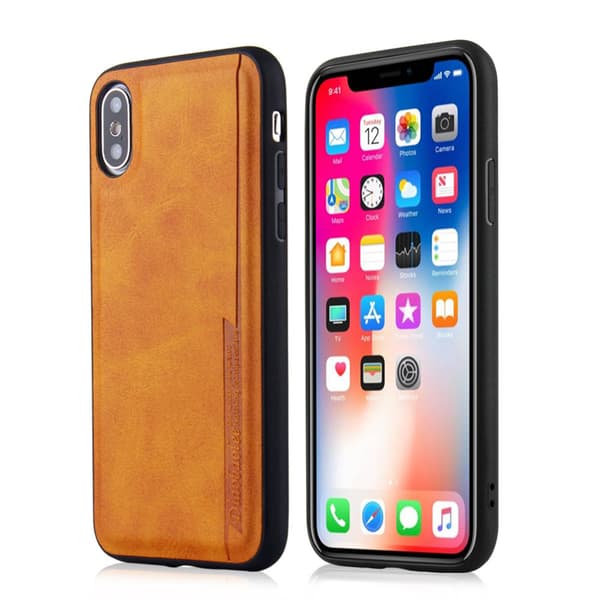 iPhone XS MAX - Stötdämpande PU-Läder Skal