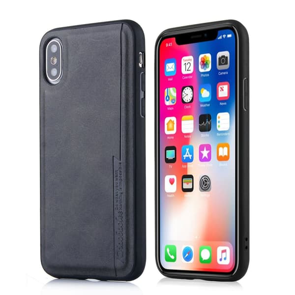 iPhone XS MAX - Stötdämpande PU-Läder Skal